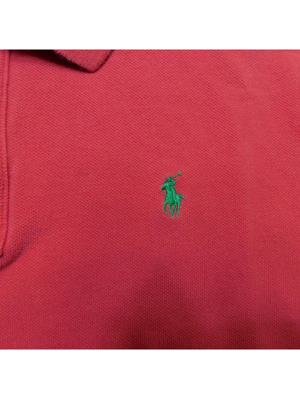 Polo Ralph Lauren Shirt Boys XL 18-20 Coral Pink Red Green Pony Golf Polo Tee